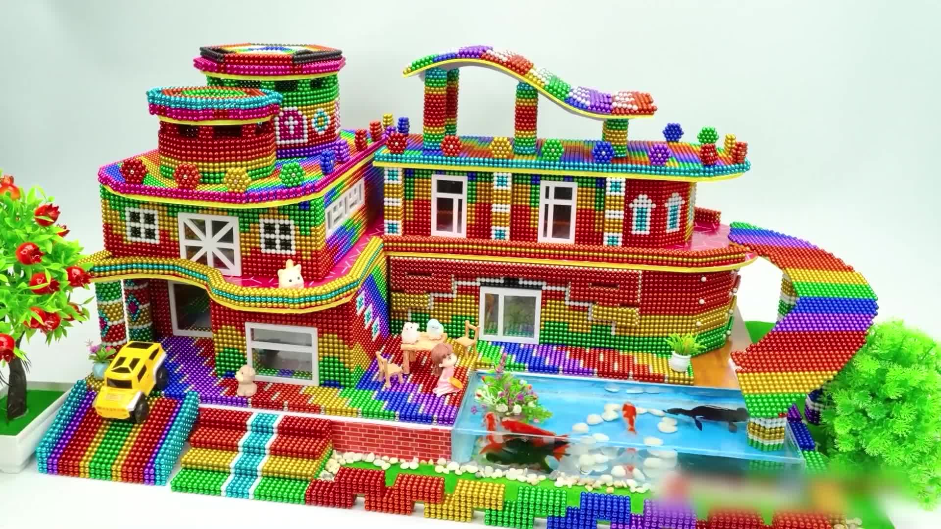 小仓鼠的磁力巴克球城堡 第60集视频封面图